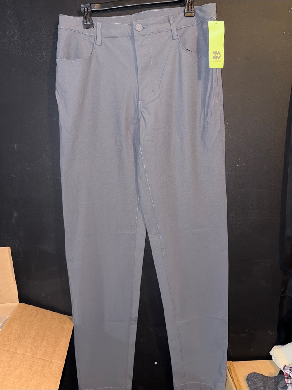 All in motions Men's Gray Casual Stretch Pants size 32X34
